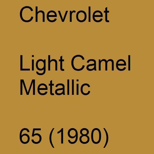 Chevrolet, Light Camel Metallic, 65 (1980).